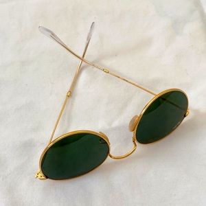Ray-Ban Round Metal Sunglasses Gold